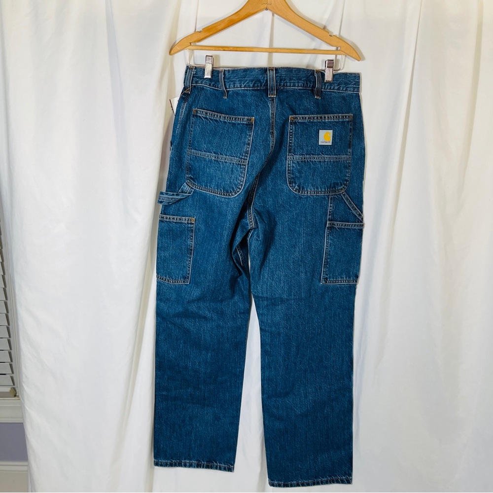 Carhartt Loose Fit Carpenter Jeans 34 X 30- Classic Work/Play Denim. - Picture 2 of 16
